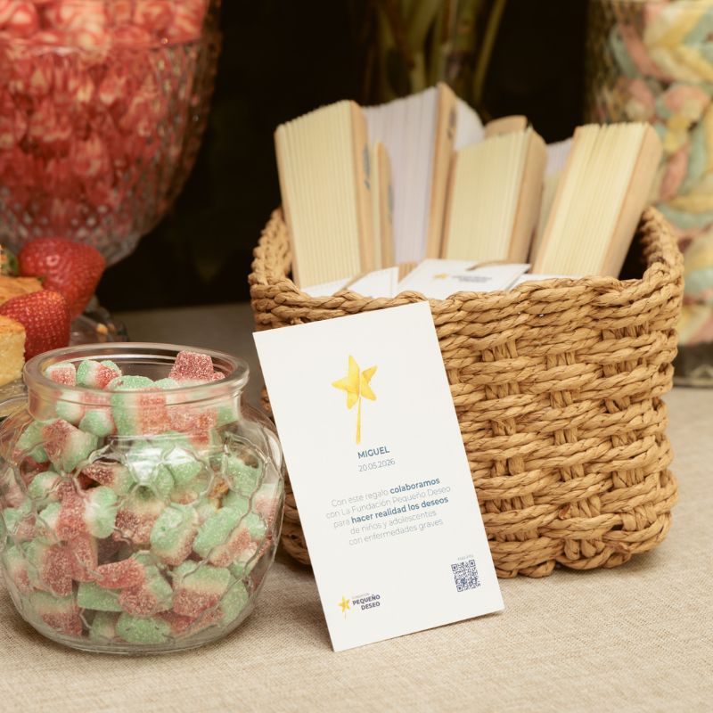 Detalle del abanico para bodas y eventos solidarios | Abanico presentado como regalo solidario - 9