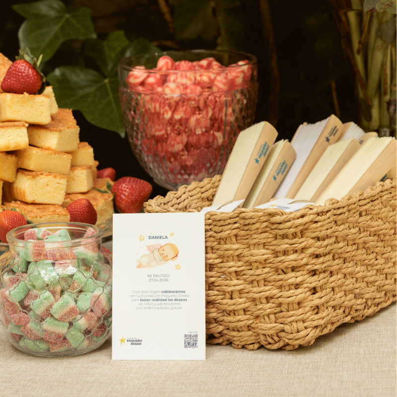 Detalle del abanico para bodas y eventos solidarios | Abanico presentado como regalo solidario - 11