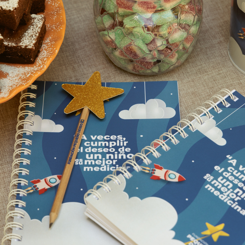 Detalle del cuaderno para bodas y eventos solidarios | Cuaderno presentado como regalo solidario - 8