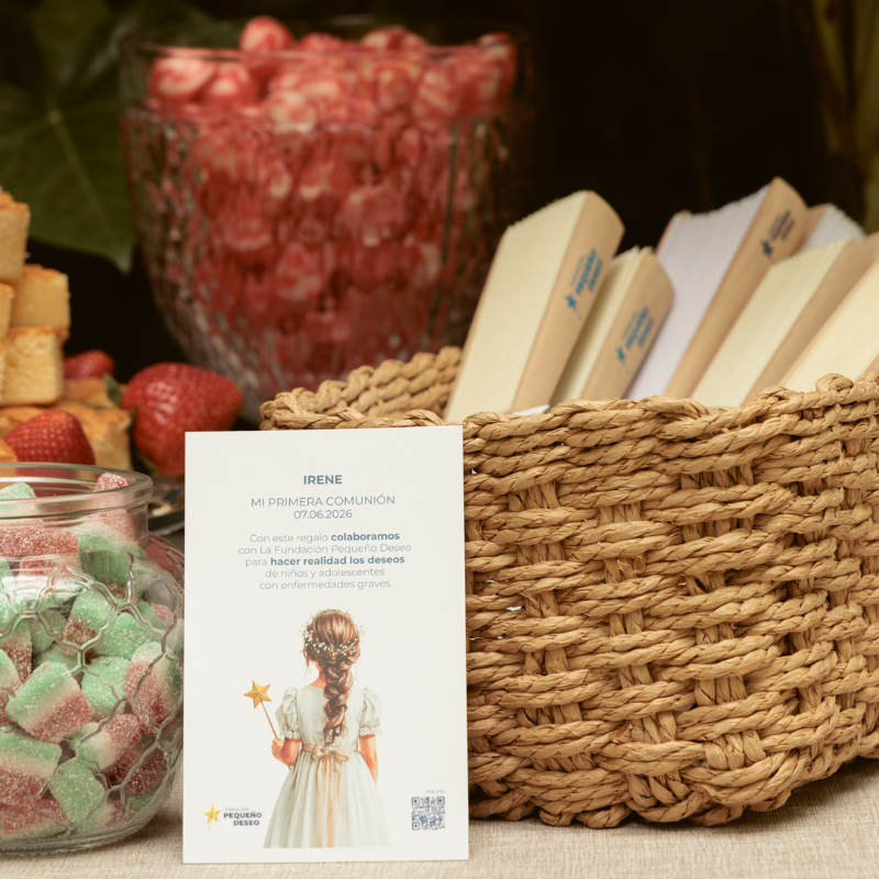 Detalle del abanico para bodas y eventos solidarios | Abanico presentado como regalo solidario - 7
