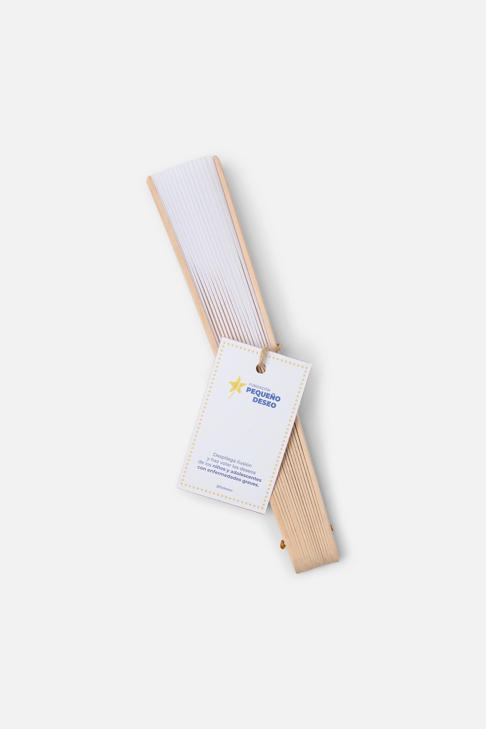 Detalle del pack abanicos (10 uds) para bodas y eventos solidarios | Pack abanicos (10 uds) presentado como regalo solidario - 1