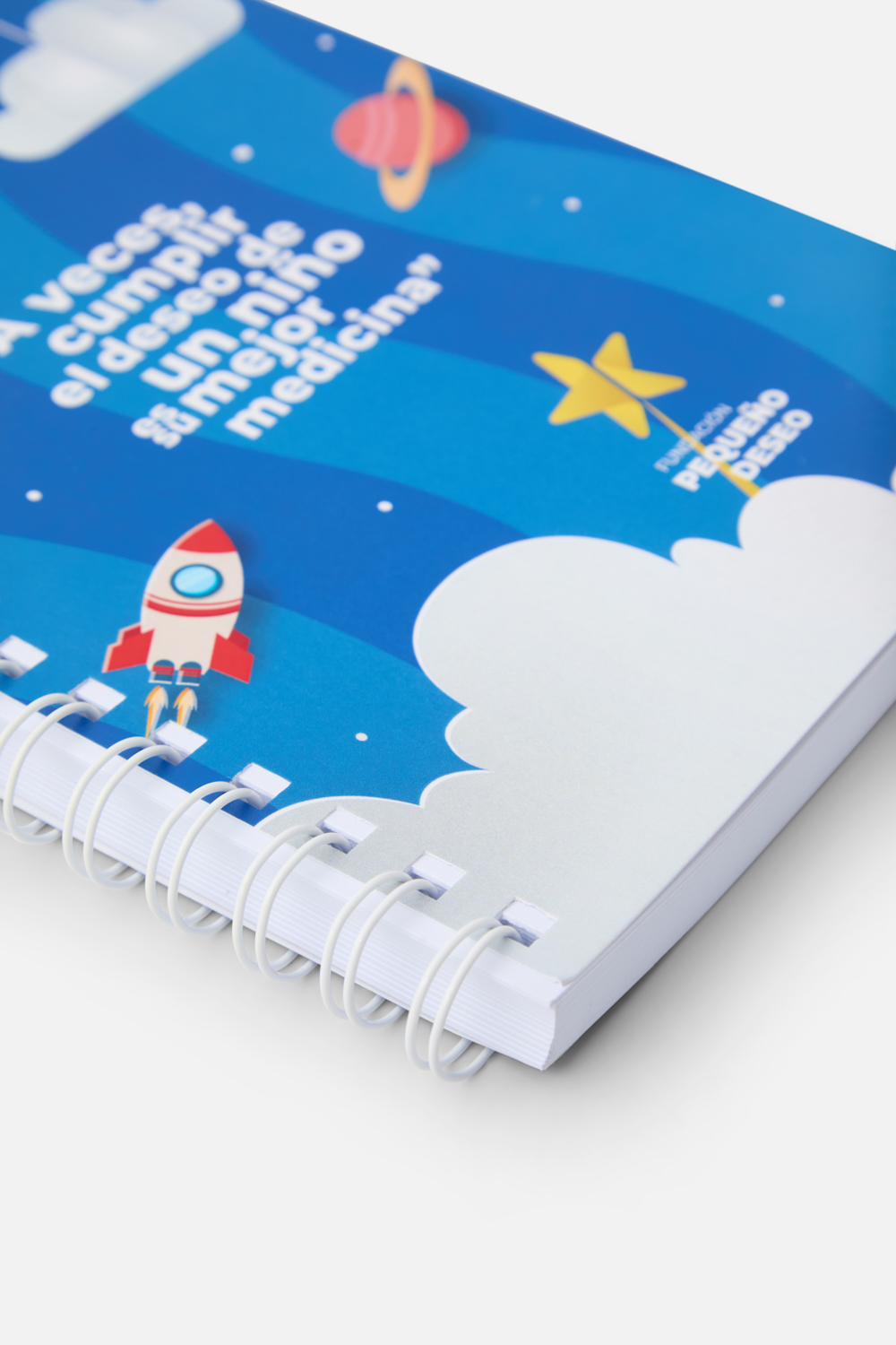 Detalle del cuaderno para bodas y eventos solidarios | Cuaderno presentado como regalo solidario - 2