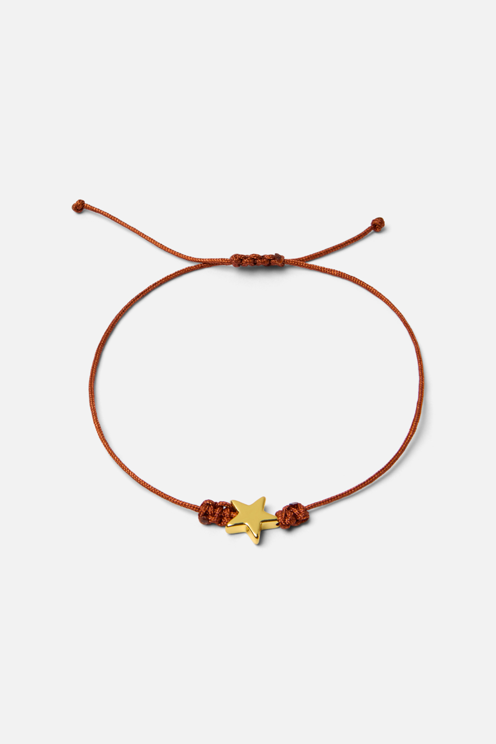 Pulsera solidaria hilo marrón de Fundación Pequeño Deseo