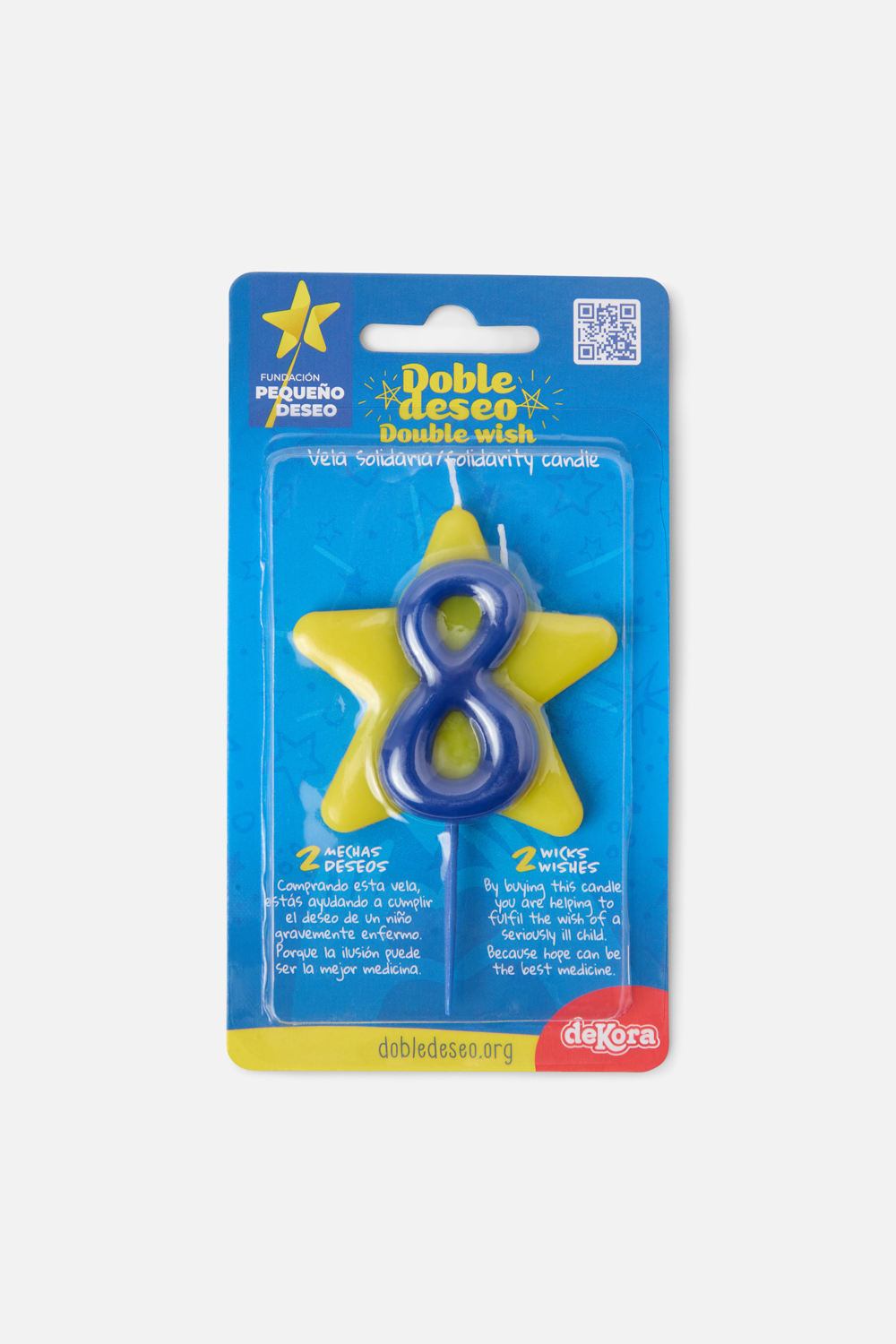 Pack de 10 velas solidarias Doble Deseo "Número" - Imagen 20